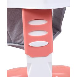 Babyhug 360° Musical Baby Walker with Lights  Grey| 3-Level Height Adjustment| Detachable Play & Feeding Tray| Compact Fold| Smooth Swivel Wheels| Cushioned Seat| 624 Months| Removable Foot Mat