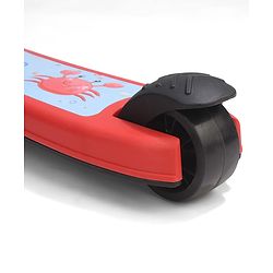 Babyhug Crab Kids Scooter with LED Wheels - Red| Adjustable Height| Lean-to-Steer| Toy for 3+ Yrs Boys & Girls|Sport Gift| Physical Activity| Plug & Play