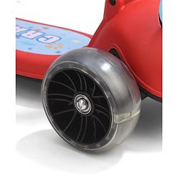Babyhug Crab Kids Scooter with LED Wheels - Red| Adjustable Height| Lean-to-Steer| Toy for 3+ Yrs Boys & Girls|Sport Gift| Physical Activity| Plug & Play