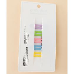 Babyhug Snap Clips Free Size with Floral Applique Pack of 5 - Multicolor