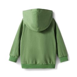 Babyhug Terry Knit Full Sleeves Hooded Sweatshirt & Lounge Pant Set With Adventure Print - Green