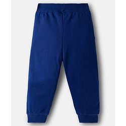 Babyhug Terry Knit Full Raglan Sleeves Cut & Sew Hooded T-Shirt & Lounge Pant Set with Explorer Print - Multicolor