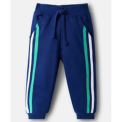 Babyhug Terry Knit Full Raglan Sleeves Cut & Sew Hooded T-Shirt & Lounge Pant Set with Explorer Print - Multicolor