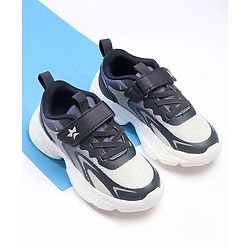 Cute Walk by Babyhug Velcro Closure Solid Sneaker Shoes - Navy Blue