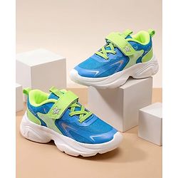 Cute Walk by Babyhug Velcro Closure Solid Sneaker Shoes - Navy Blue