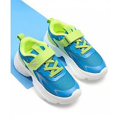 Cute Walk by Babyhug Velcro Closure Solid Sneaker Shoes - Navy Blue