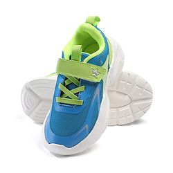 Cute Walk by Babyhug Velcro Closure Solid Sneaker Shoes - Navy Blue