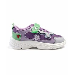 Cute Walk by Babyhug Velcro Closure Solid Sneaker Shoes - Purple