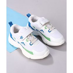Cute Walk by Babyhug Velcro Closure Solid Sneaker Shoes - White