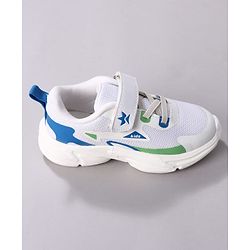 Cute Walk by Babyhug Velcro Closure Solid Sneaker Shoes - White