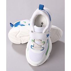 Cute Walk by Babyhug Velcro Closure Solid Sneaker Shoes - White