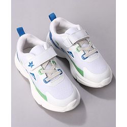 Cute Walk by Babyhug Velcro Closure Solid Sneaker Shoes - White