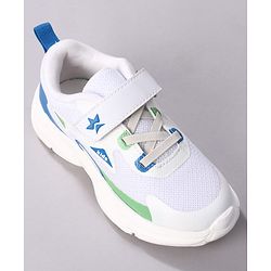 Cute Walk by Babyhug Velcro Closure Solid Sneaker Shoes - White