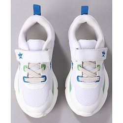 Cute Walk by Babyhug Velcro Closure Solid Sneaker Shoes - White