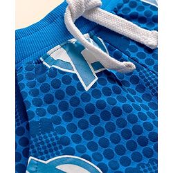 Babyhug Marvel Single Jersey Knit Half Sleeves Shirt & Shorts Set with T-Shirt & Avengers Graphic - Blue