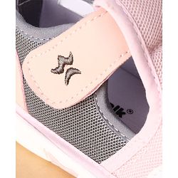 Cute Walk by Babyhug Velcro Closure Casual Shoes With Animal Applique - Purple