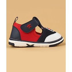 Cute Walk by Babyhug Casual Shoes With Velcro Closure & Vehicle Applique - Navy Blue