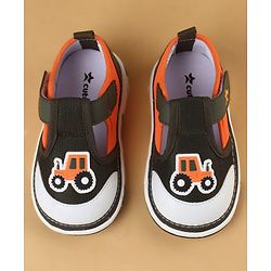 Cute Walk by Babyhug Casual Shoes With Velcro Closure & Vehicle Applique - Navy Blue