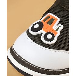 Cute Walk by Babyhug Casual Shoes With Velcro Closure & Vehicle Applique - Navy Blue