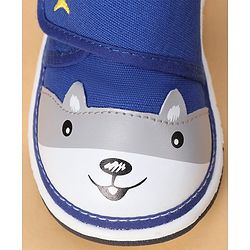 Cute Walk by Babyhug Casual Shoes With Velcro Closure & Bunny Face Applique - Grey