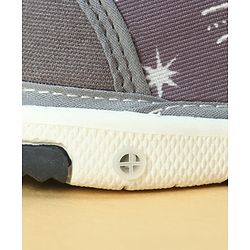 Cute Walk by Babyhug Velcro Closure Casual Shoes With Space Theme Print & Applique - Navy Blue