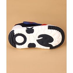 Cute Walk by Babyhug Velcro Closure Casual Shoes With Rocket Print & Applique - Yellow