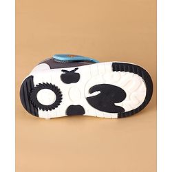 Cute Walk by Babyhug Velcro Closure Casual Shoes With Rocket Print & Applique - Yellow