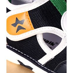 Cute Walk by Babyhug Velcro Closure Casual Shoes With Truck Applique - Navy Blue