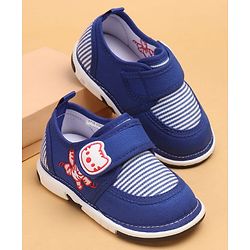 Cute Walk by Babyhug Casual Shoes With Velcro Closure & Cat Applique - Red