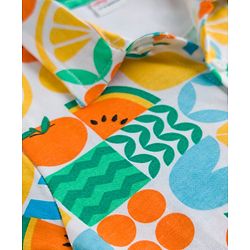 Babyhug 100% Cotton Single Jersey Knit Half Sleeves Co-ords Shirt & Shorts Set with Tropical Theme Print - Multicolor