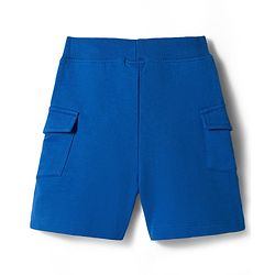 Babyhug Single Jersey Knit Half Sleeves T-Shirt & Shorts Set with Leaf Print - Blue