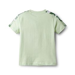 Babyhug Single Jersey Knit Half Sleeves T-Shirt & Shorts Set with Camouflage - Light Green
