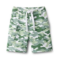 Babyhug Single Jersey Knit Half Sleeves T-Shirt & Shorts Set with Camouflage - Light Green