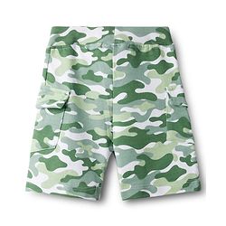 Babyhug Single Jersey Knit Half Sleeves T-Shirt & Shorts Set with Camouflage - Light Green