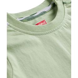 Babyhug Single Jersey Knit Half Sleeves T-Shirt & Shorts Set with Camouflage - Light Green