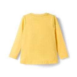 Babyhug Cotton Knit Full Sleeves Co-ord Night Suit With Unicorn Print - Yellow