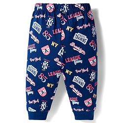 Babyhug Cotton Knit Full Sleeves Night Suit With Tiger Print - Red