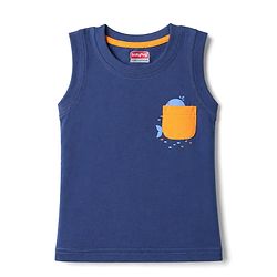 Babyhug Cotton Knit Tank T-Shirts Sleeveless with Graphics Pack of 3 -Multicolor