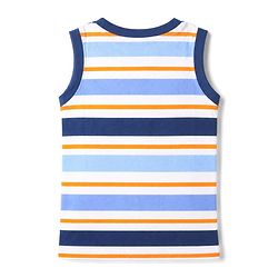 Babyhug Cotton Knit Tank T-Shirts Sleeveless with Graphics Pack of 3 -Multicolor