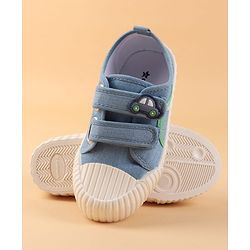 Cute Walk by Babyhug Velcro Closure Casual Shoes with Car Patch Detailing - Blue