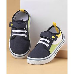 Cute Walk by Babyhug Velcro Closure Solid Color Casual Shoes - Blue