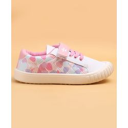 Cute Walk by Babyhug Printed Casual Shoes With Velcro Closure - Pink