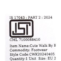 Cute Walk by Babyhug Casual Shoes With Text Design - Blue