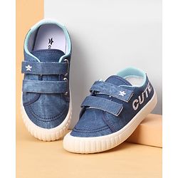 Cute Walk by Babyhug Casual Shoes With Text Design - Blue