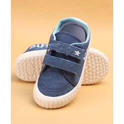 Cute Walk by Babyhug Casual Shoes With Text Design - Blue