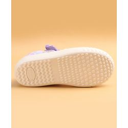 Cute Walk by Babyhug Casual Shoes With Floral Applique - Purple