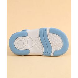 Cute Walk by Babyhug Velcro Closure Sandals With Floral Print & Butterfly Applique - Pink