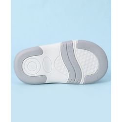 Cute Walk by Babyhug Velcro Closure Sandals With Football Print & Applique - Blue