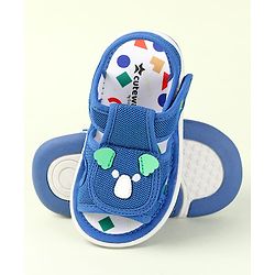 Cute Walk by Babyhug Velcro Closure Sandals With Wings Applique - Blue