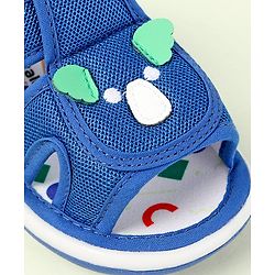 Cute Walk by Babyhug Velcro Closure Sandals With Wings Applique - Blue